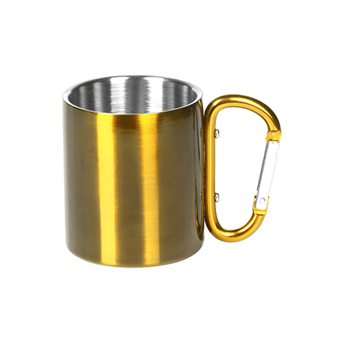 Reklamna metalna soljica Hike C zlatna